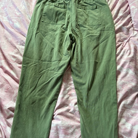 Green Draw String Pants - Picture 2 of 4